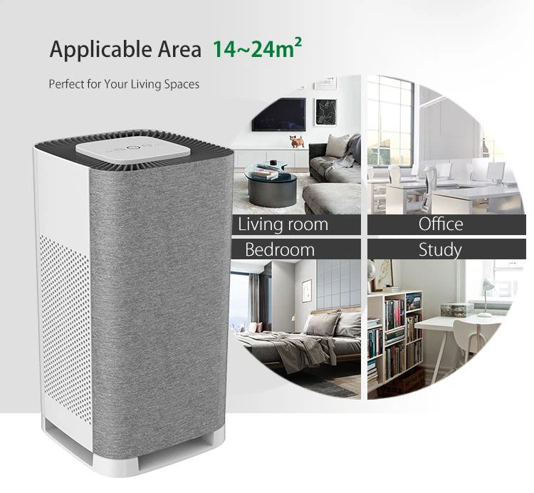 Small Air Purifier With H13 HEPA Filter, Filters 99.97% Allergens, Pollen, Dust, Humidifier Function Effective Change Dry Air 08