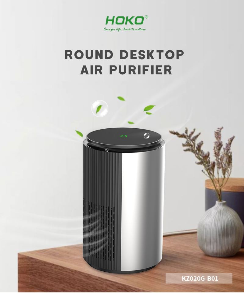 Mini Air Purifier With H13 HEPA Filter, Filters 99.97% smoke, pollen, allergens, bacteria, molds and viruses 01