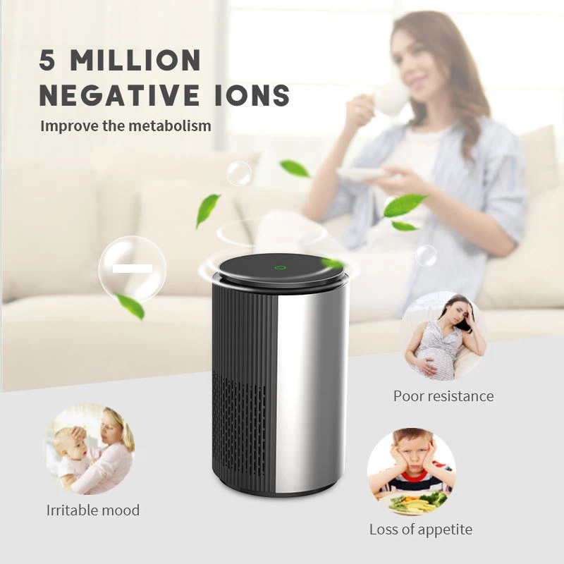 Mini Air Purifier With H13 HEPA Filter, Filters 99.97% smoke, pollen, allergens, bacteria, molds and viruses 03