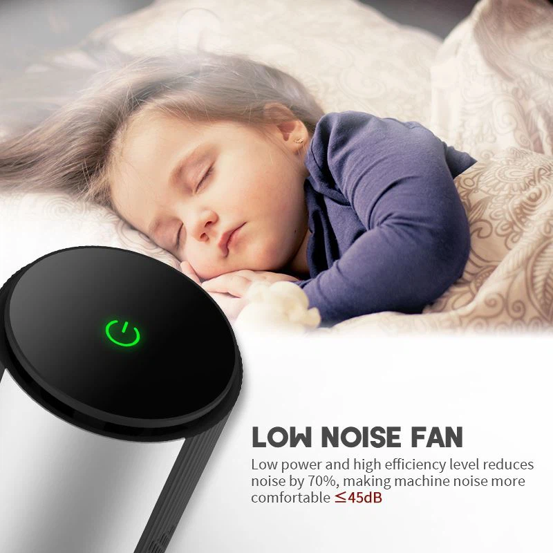 Mini Air Purifier With H13 HEPA Filter, Filters 99.97% smoke, pollen, allergens, bacteria, molds and viruses 04