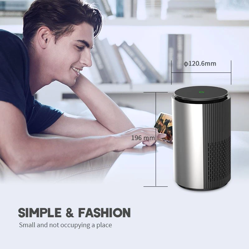 Mini Air Purifier With H13 HEPA Filter, Filters 99.97% smoke, pollen, allergens, bacteria, molds and viruses 07