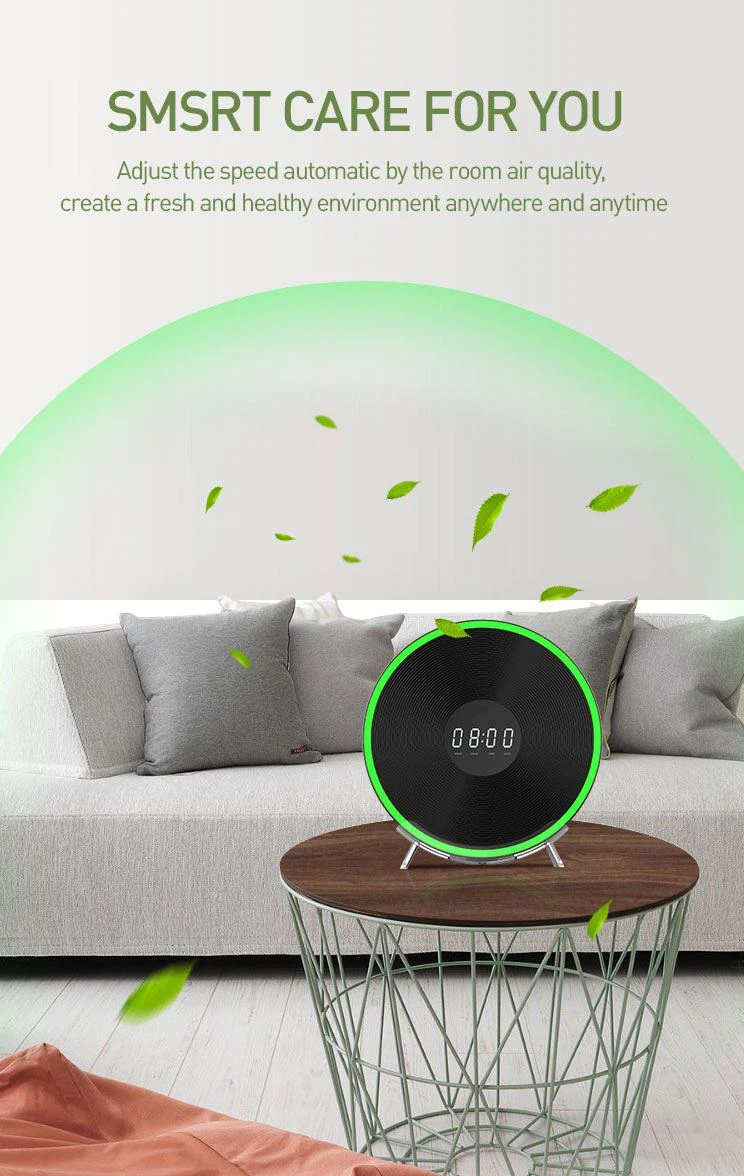 Personal Air Purifier With H13 HEPA Filter, Filters 99.97% Allergens, Pollen, Dust, Humidifier Function Effective Change Dry Air 05