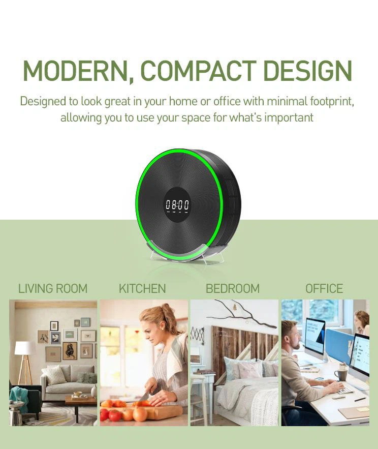 Personal Air Purifier With H13 HEPA Filter, Filters 99.97% Allergens, Pollen, Dust, Humidifier Function Effective Change Dry Air 07