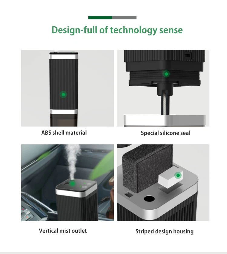 Car Air Purifier with Humidifiers and USB Line, Filters 99.97% Allergens, Pollen, Dust, Humidifier Function Effective Change Dry Air 07