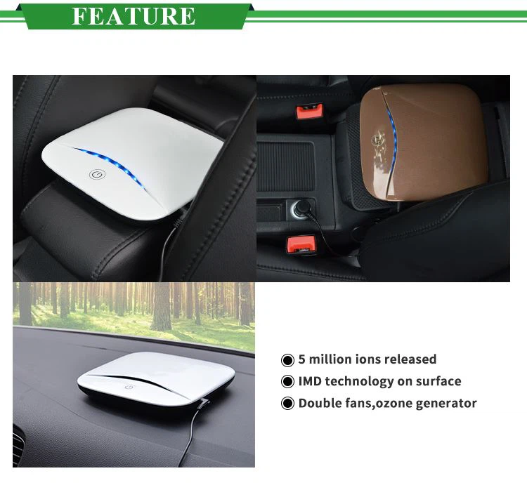 Quiet Car Air Purifier H13 HEPA filter for cigarettes, filtering 99.97% of cigarette smoke, boiling smoke, second-hand smoke and wildfire smoke, etc. 03